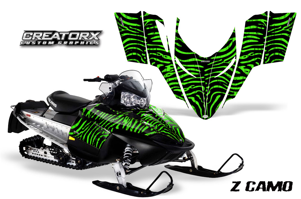 Polaris RMK Shift Chassis Graphics Kit ZCamo Green